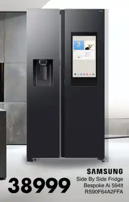 Save Hyper SAMSUNG Side By Side Fridge Bespoke Ai offer