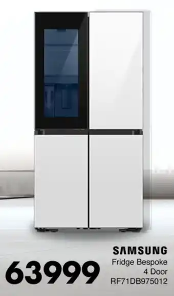 Save Hyper SAMSUNG Fridge Bespoke 4 Door offer