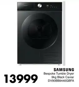 Save Hyper SAMSUNG Bespoke Tumble Dryer Black Caviar offer
