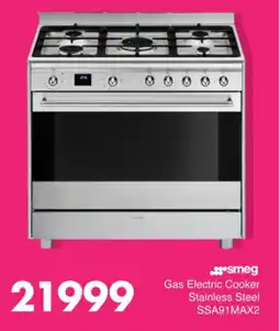 Save Hyper Smeg Gas Electric Cooker Stainless Steel offer