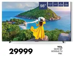 Save Hyper TCL QLED 98" Google TV P8K offer