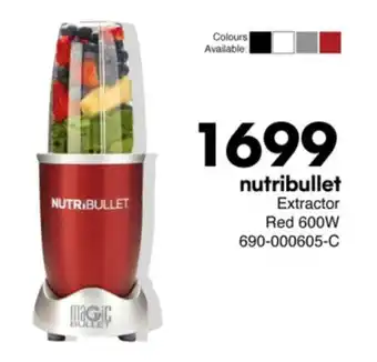Save Hyper Nutribullet Extractor Red 600W offer