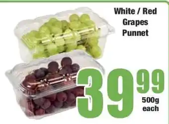 Boxer White / Red Grapes Punnet offer