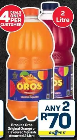 Pick n Pay Hypermarket Brookes Oros Original Orange or Flavoured Squash Assorted offer