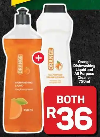 Pick n Pay Hypermarket Orange Dishwashing Liquid and All Purpose Cleaner offer