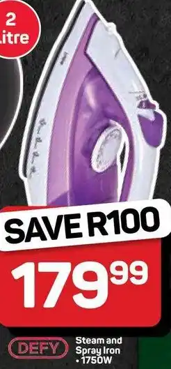 Pick n Pay Hypermarket DEFY Steam and Spray Iron offer