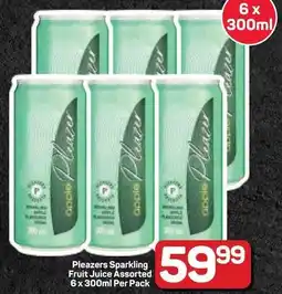 Pick n Pay Hypermarket Pleazers Sparkling Fruit Juice Assorted offer