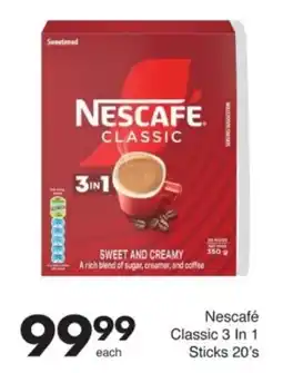 Save Nescafé Classic 3 In 1 Sticks offer