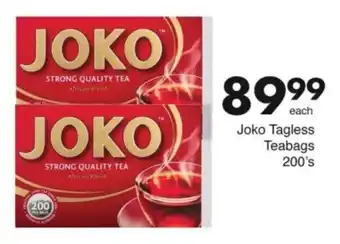 Save Joko Tagless Teabags offer