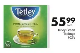 Save Tetley Green Teabags offer