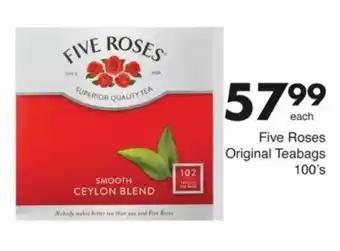 Save Five Roses Original Teabags offer