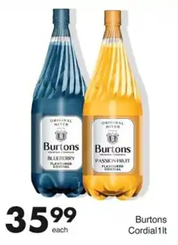 Save Burtons Cordial offer