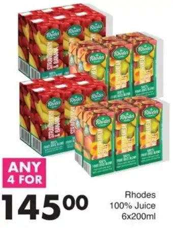 Save Rhodes 100% Juice offer