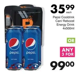 Save Pepsi Cooldrink Can/ Reboost Energy Drink offer