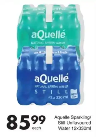 Save Aquelle Sparkling/ Still Unflavoured Water offer