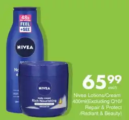 Save Nivea Lotions/ Cream offer