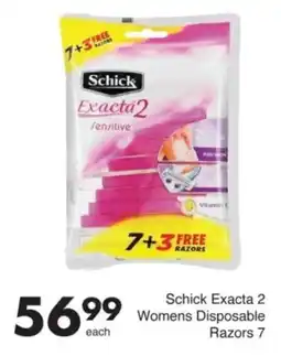 Save Schick Exacta 2 Womens Disposable Razors 7 offer