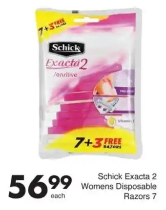Save Schick Exacta 2 Womens Disposable Razors 7 offer