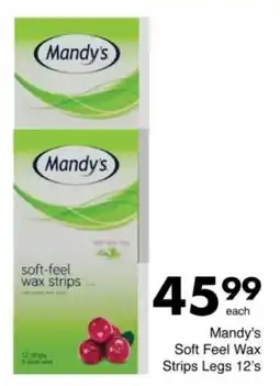 Save Mandy's Soft Feel Wax Strips Legs offer