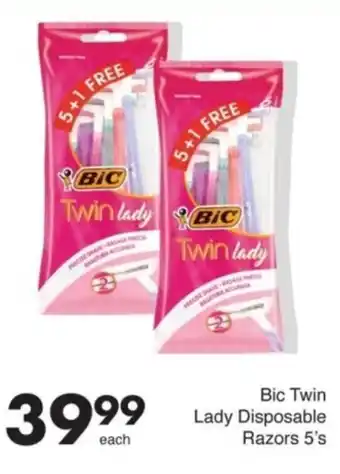 Save Bic Twin Lady Disposable Razors offer