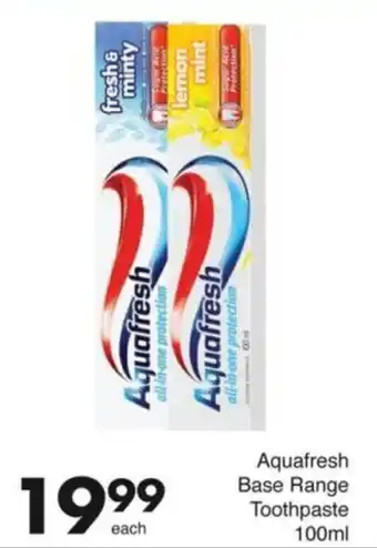 Save Aquafresh Base Range Toothpaste offer