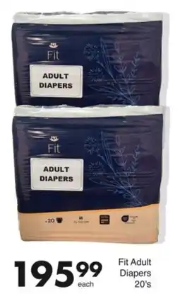 Save Fit Adult Diapers offer