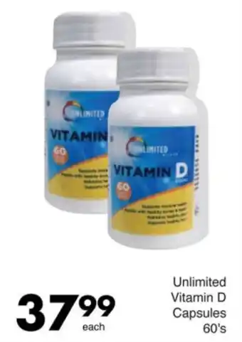 Save Unlimited Vitamin D Capsules offer