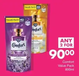 Save Comfort Value Pack offer