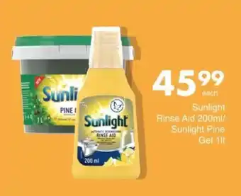 Save Sunlight Rinse Aid/ Sunlight Pine Gel offer