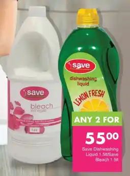 Save Save Dishwashing Liquid/ Save Bleach offer