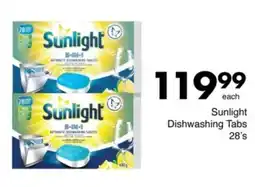 Save Sunlight Dishwashing Tabs offer