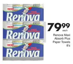Save Renova Maxi Absorb Plus Paper Towels offer