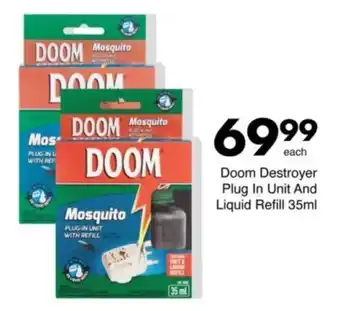 Save Doom Destroyer Plug In Unit And Liquid Refill offer