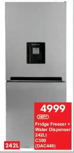 President Hyper DEFY Fridge Freezer + Water Dispenser offer