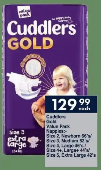 President Hyper Cuddlers Gold Value Pack Nappies offer
