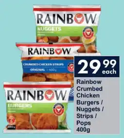 President Hyper Rainbow Crumbed Chicken Burgers/ Nuggets/ Strips/ Pops offer