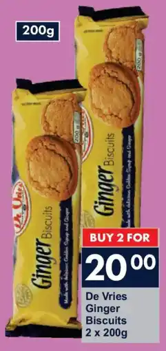 President Hyper De Vries Ginger Biscuits offer
