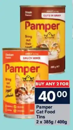President Hyper Pamper Cat Food Tins offer