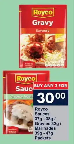 President Hyper Royco Sauces/ Gravies/ Marinades Packets offer