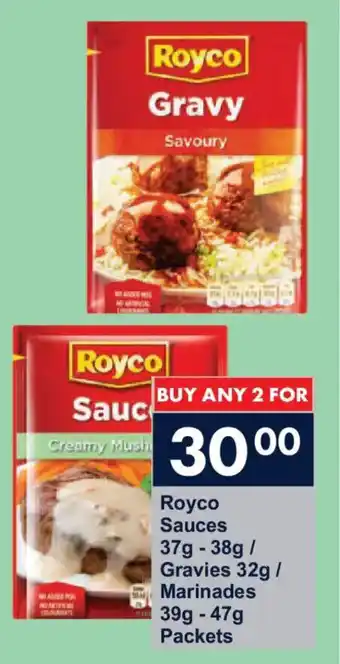 President Hyper Royco Sauces/ Gravies/ Marinades Packets offer