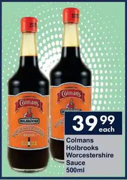 President Hyper Colmans Holbrooks Worcestershire Sauce offer