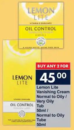 President Hyper Lemon Lite Vanishing Cream Normal to Oily/ Very Oily Tub/ Normal to Oily Tube offer