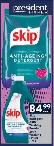 President Hyper Skip Intelligent Auto Washing Powder/ Washing Liquid offer