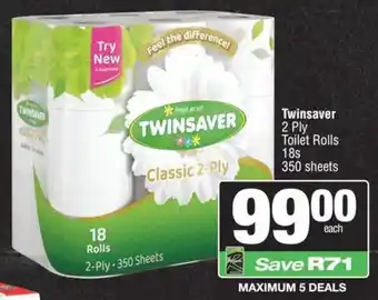 Twinsaver 2 Ply Toilet Rolls