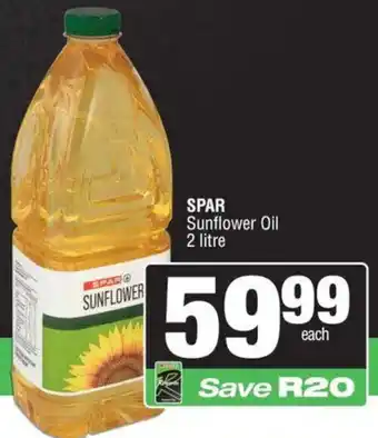 Spar SPAR Sunflower Oil offer