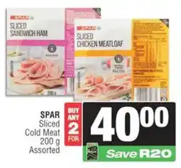 Spar SPAR Sliced Cold Meat Assorted offer