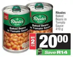 Spar Rhodes Baked Beans in Tomato Sauce offer
