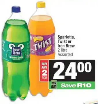 Spar Sparletta, Twist or Iron Brew offer