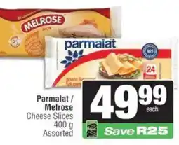 Spar Parmalat/ Melrose Cheese Slices Assorted offer