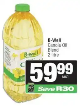 Spar B-Well Canola Oil Blend offer